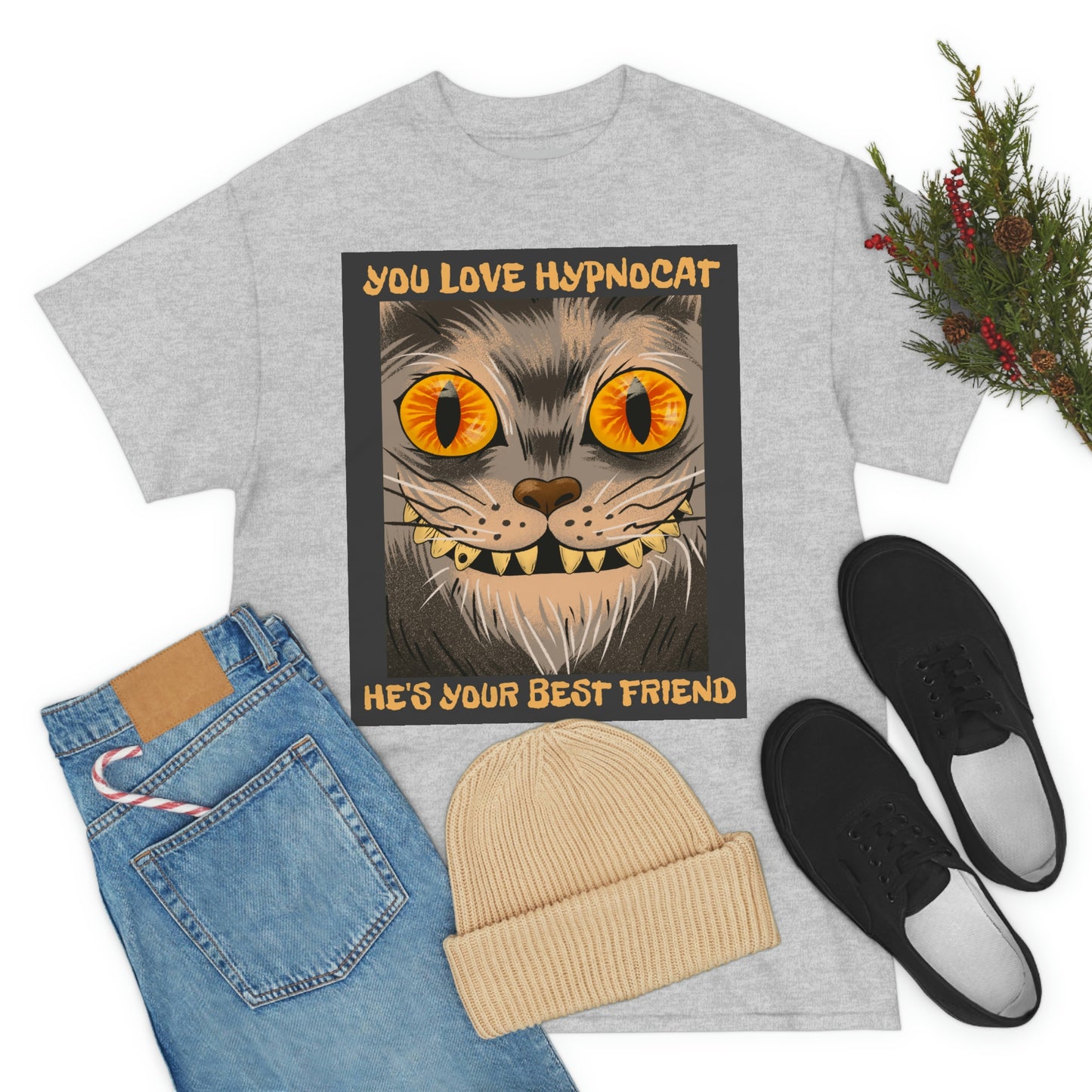 YOU LOVE HYPNOCAT Unisex Heavy Cotton Tee
