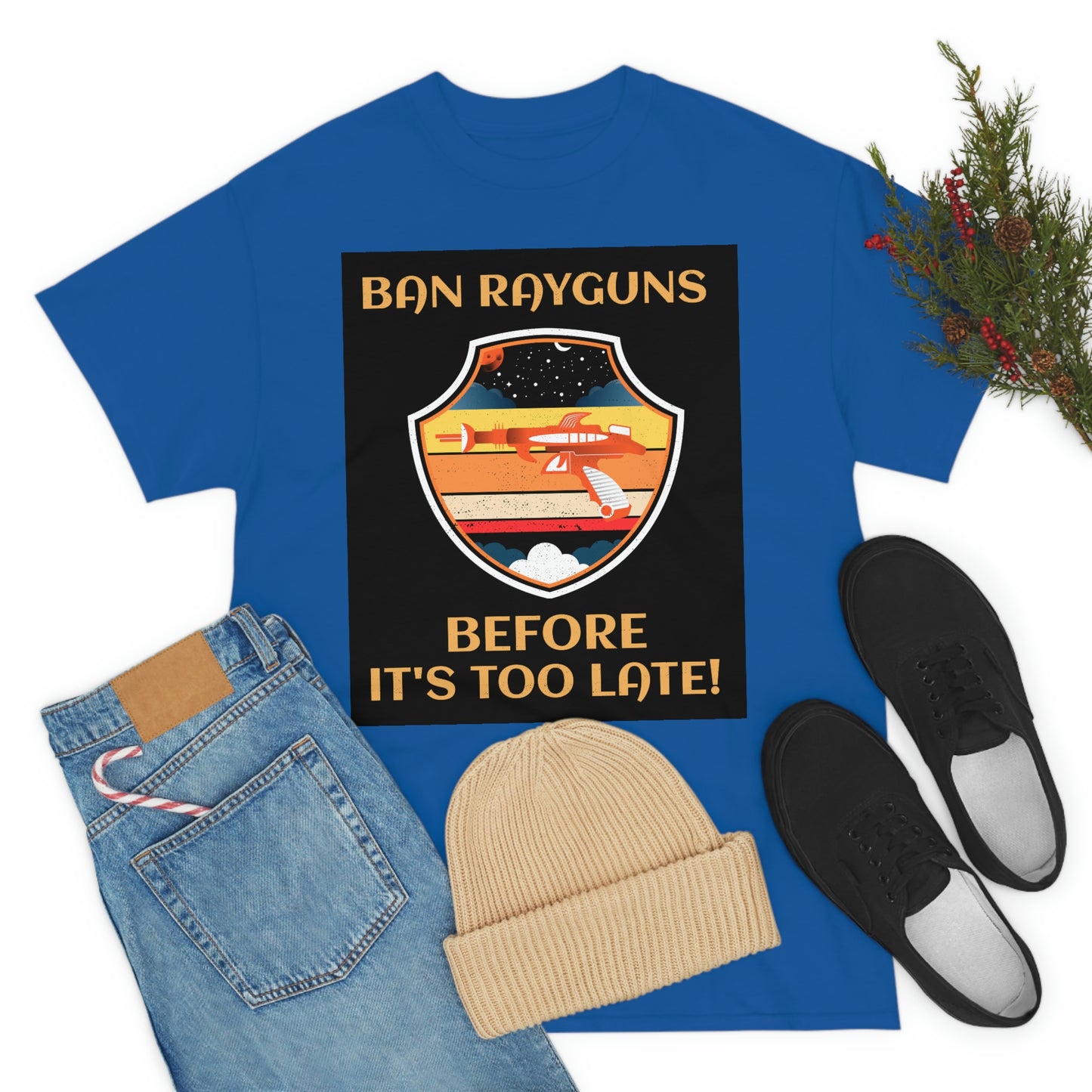 BAN RAYGUNS Unisex Heavy Cotton Tee