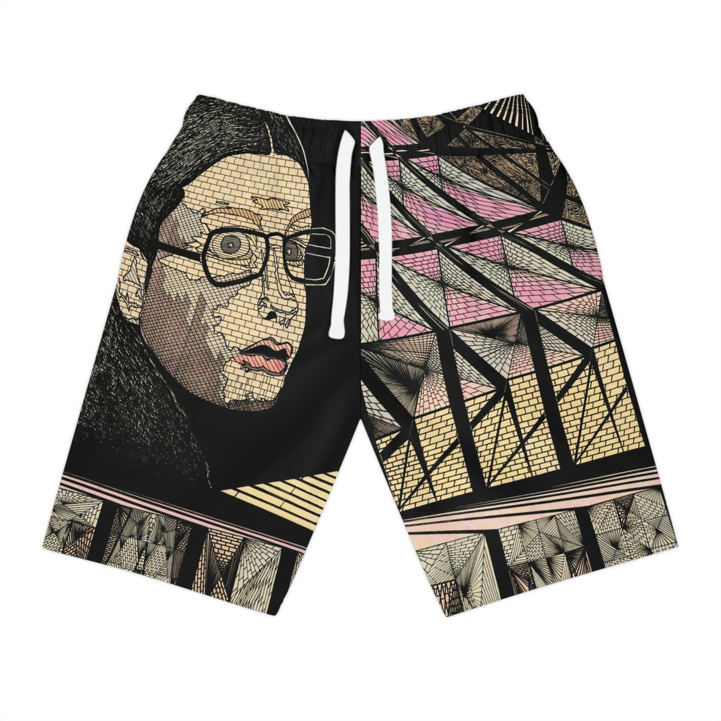 PLATONIC LOVE Athletic Long Shorts (AOP)