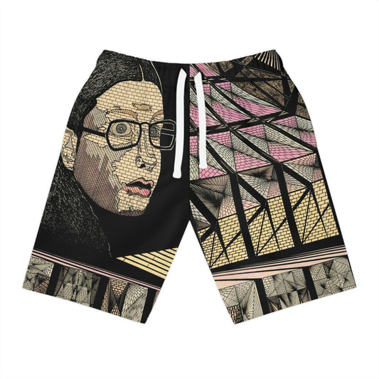 PLATONIC LOVE Athletic Long Shorts (AOP)
