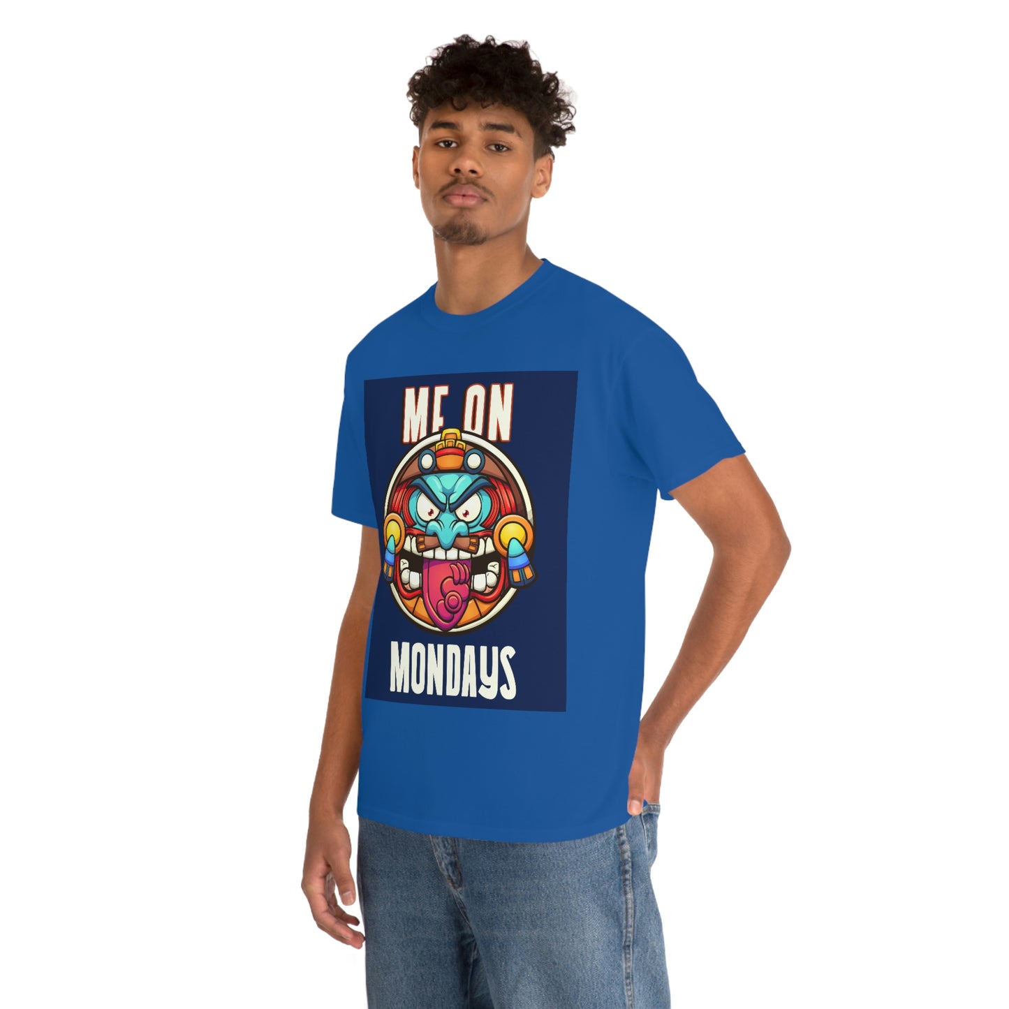 ME ON MONDAYS (BLUE) Unisex Heavy Cotton Tee