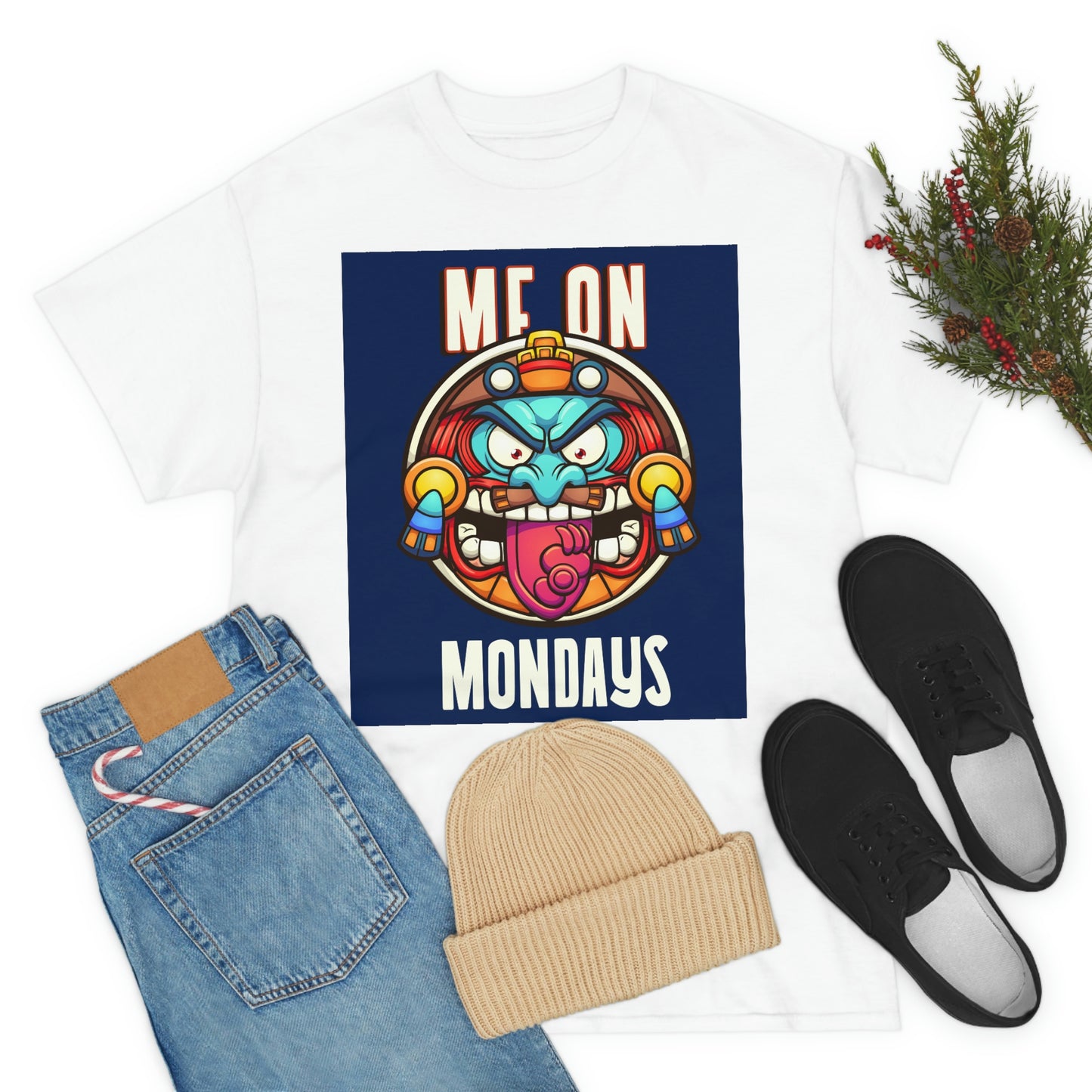 ME ON MONDAYS (BLUE) Unisex Heavy Cotton Tee