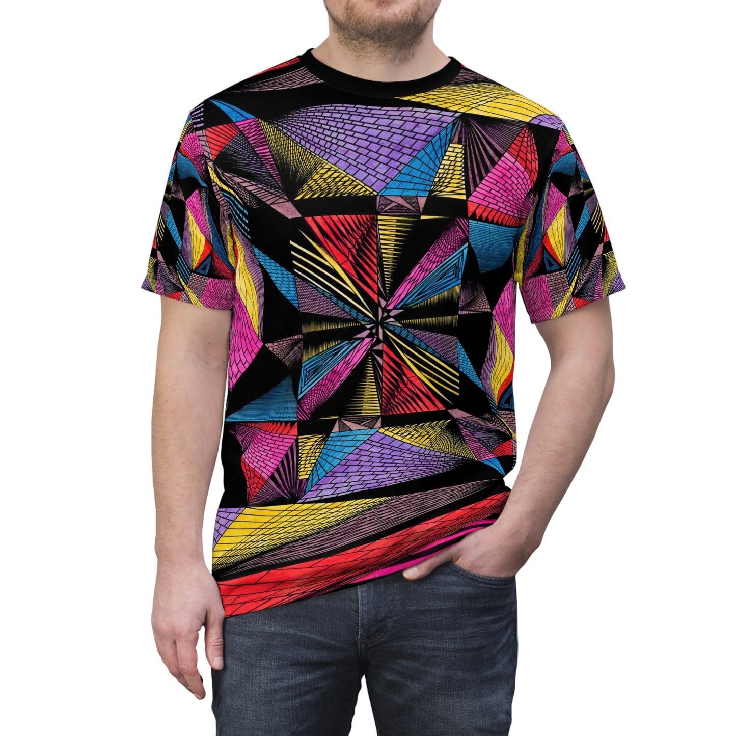 EDIFACE Unisex AOP Cut & Sew Tee
