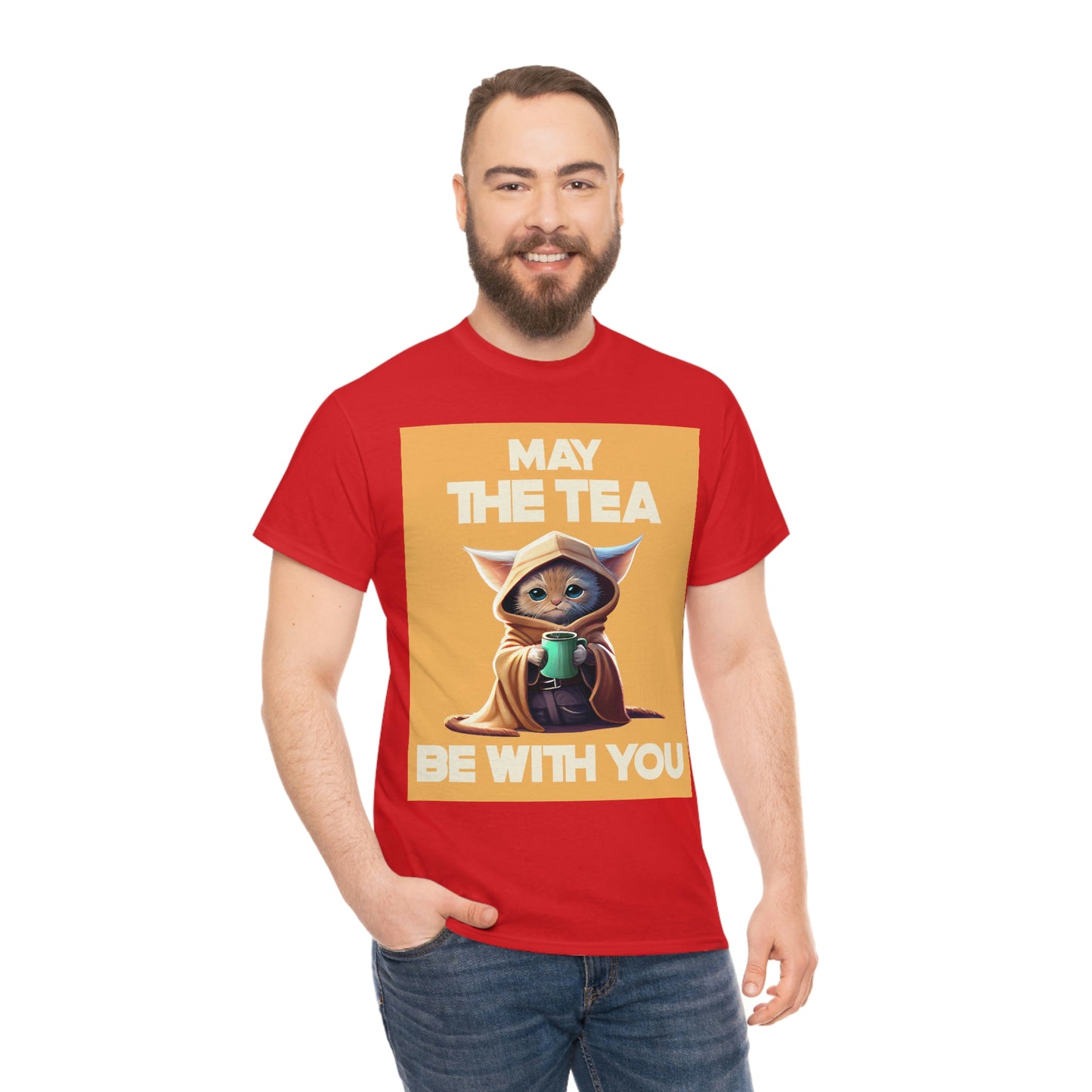 MAY THE TEA BE WITH YOU Unisex Heavy Cotton Tee