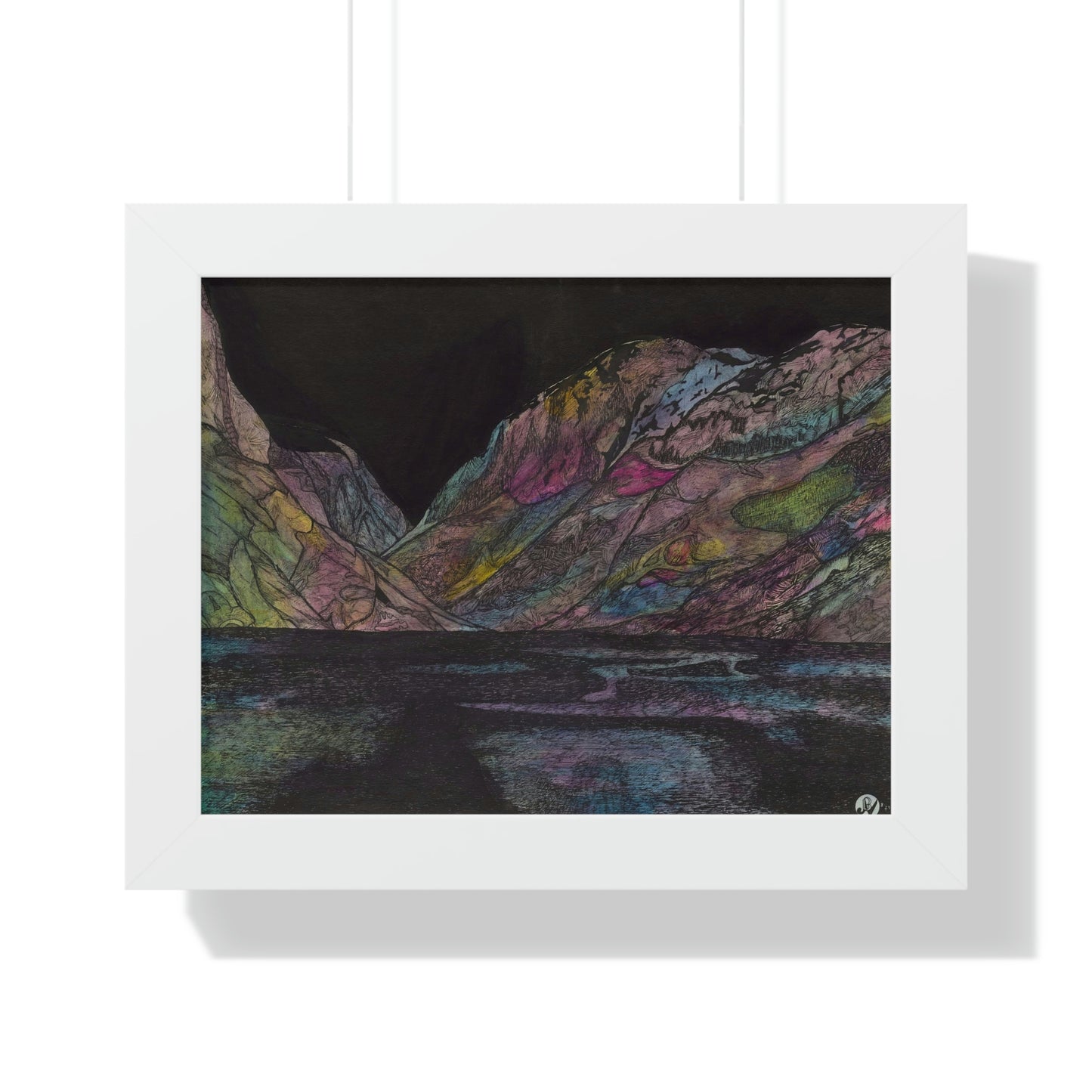 LAKE GUDVAGAN Framed Horizontal Poster