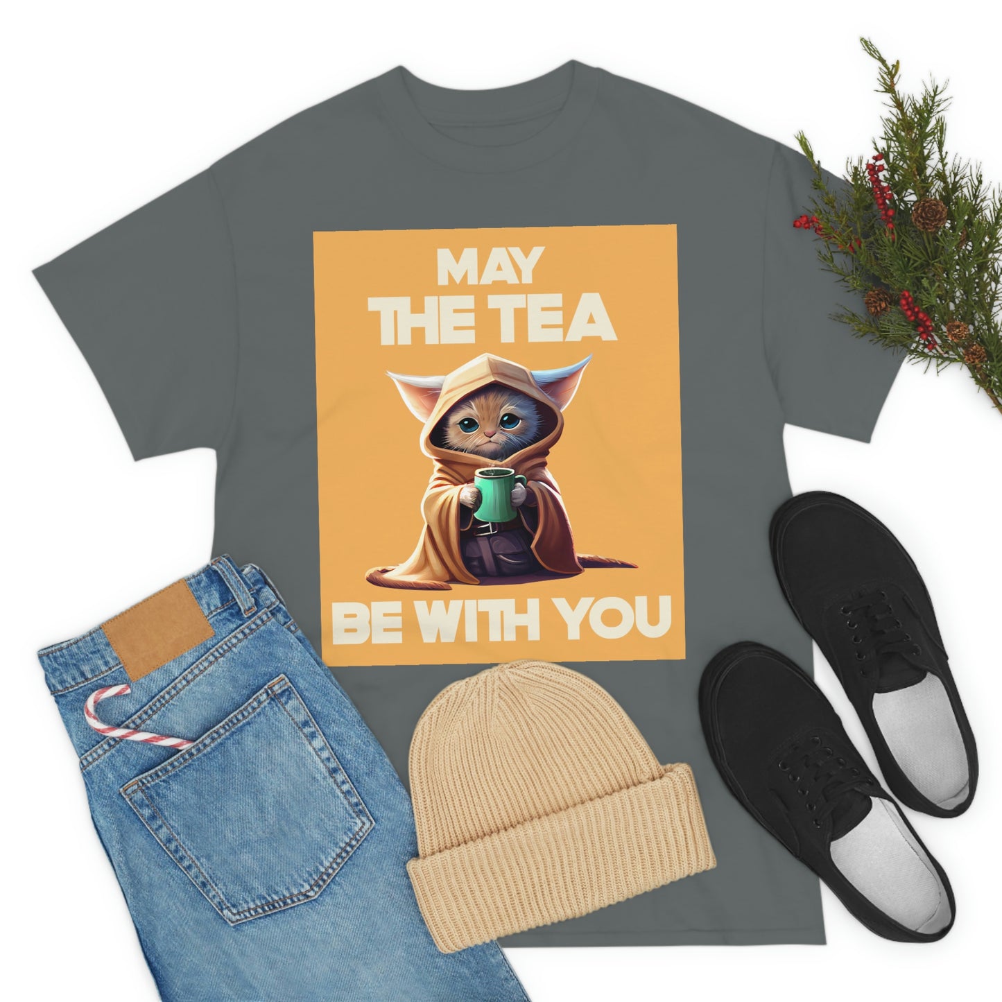 MAY THE TEA BE WITH YOU Unisex Heavy Cotton Tee