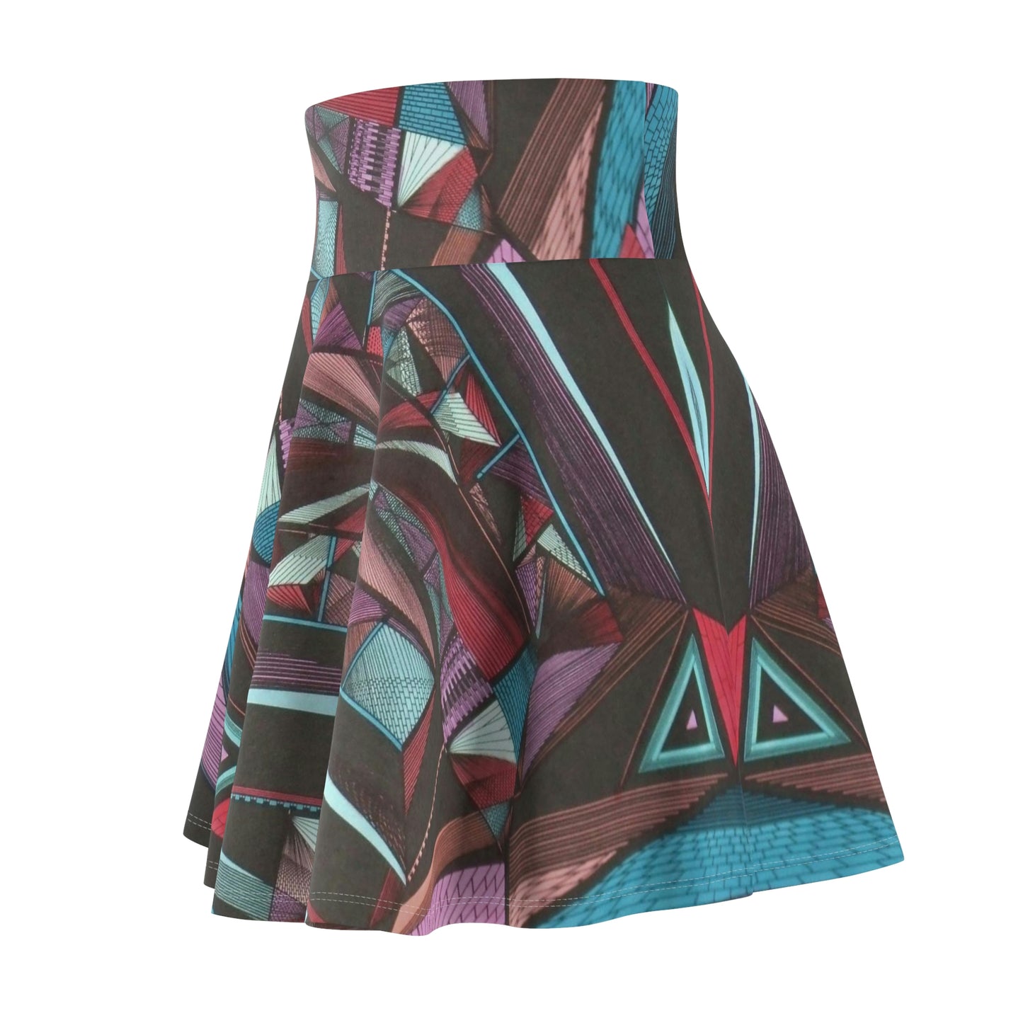 LIGHT DUO MEGALOPOLIS Women's Skater Skirt