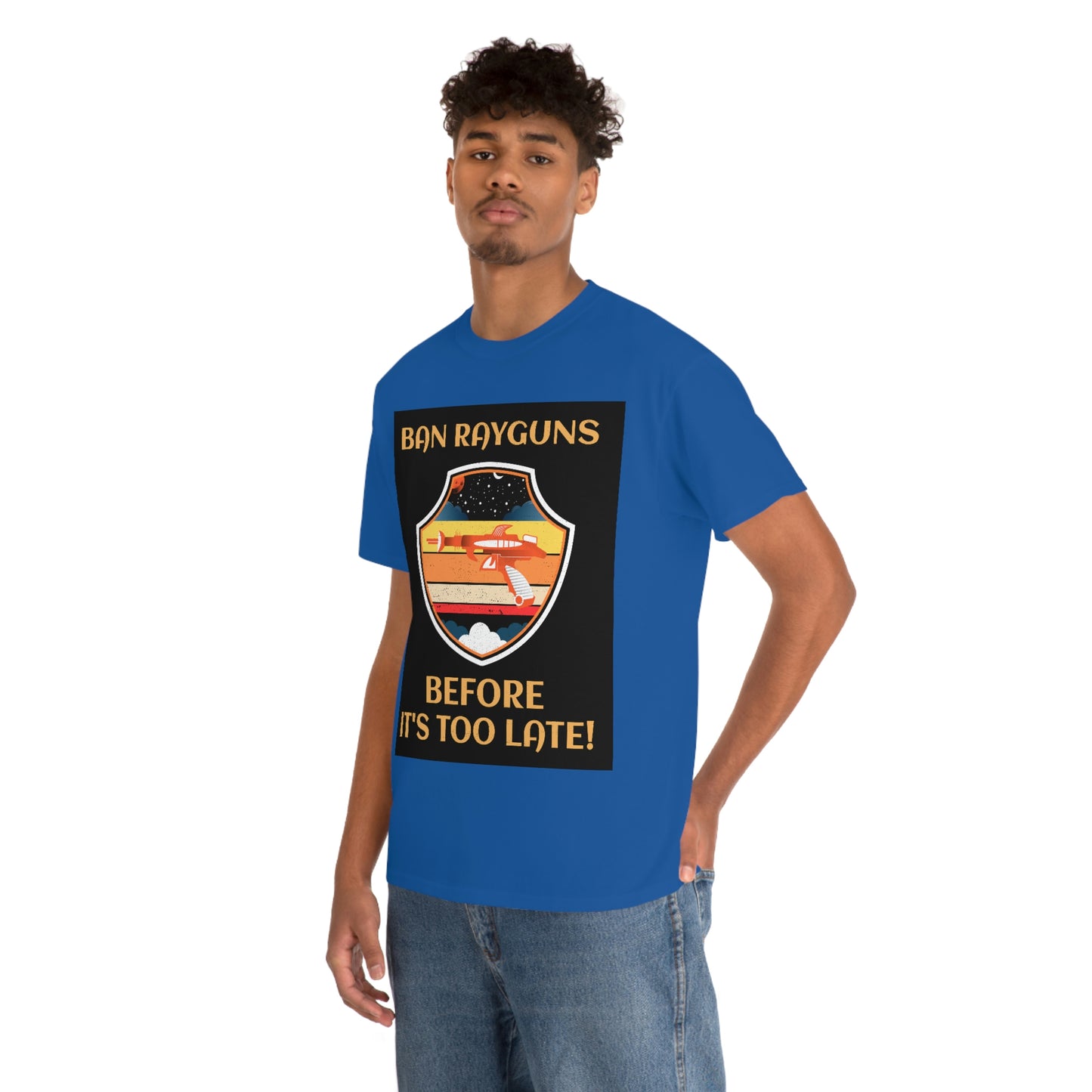 BAN RAYGUNS Unisex Heavy Cotton Tee