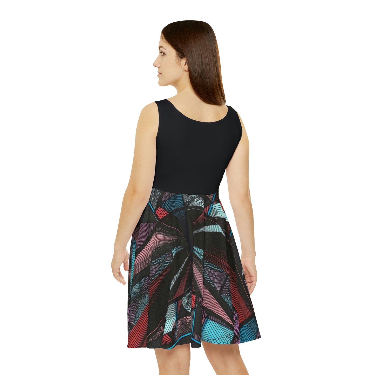 BLACK DUO MEGALOPOLIS Women's Skater Dress