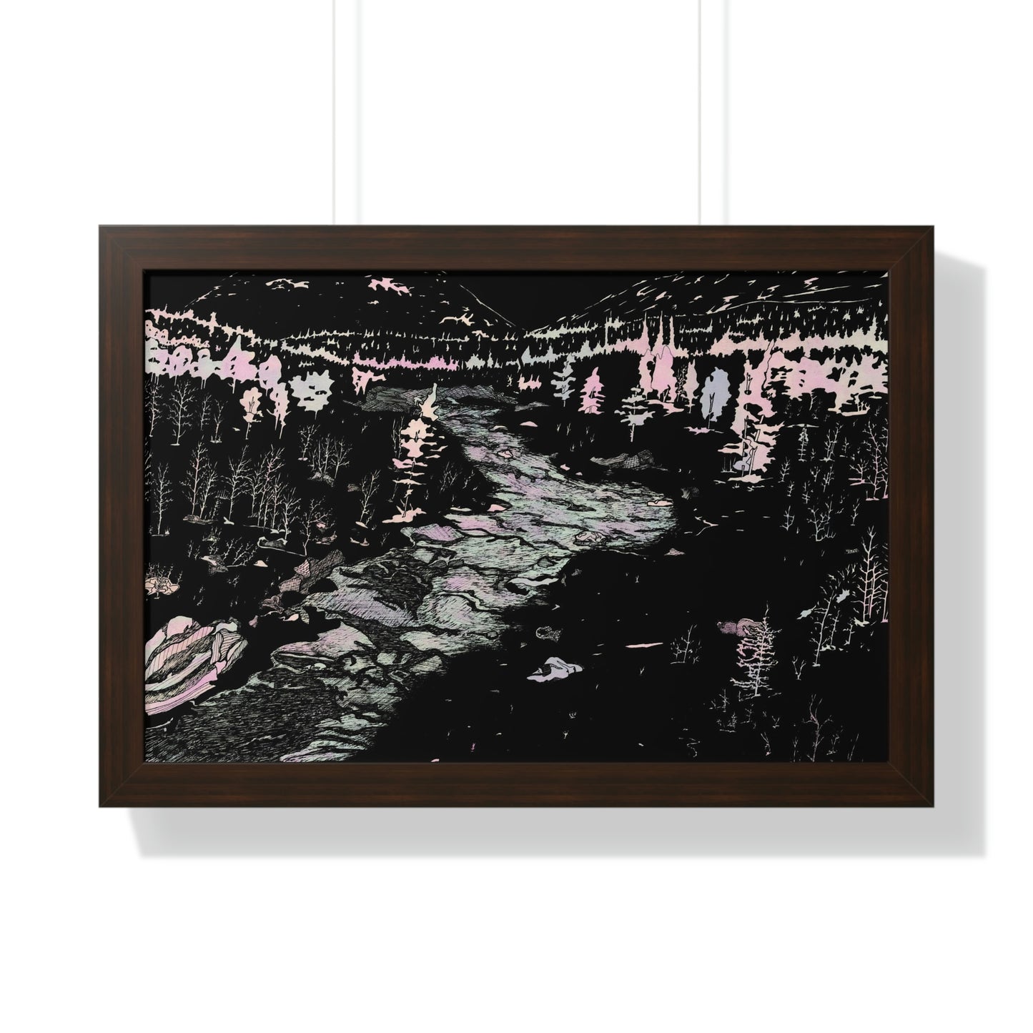 WONDERLUST Framed Horizontal Poster