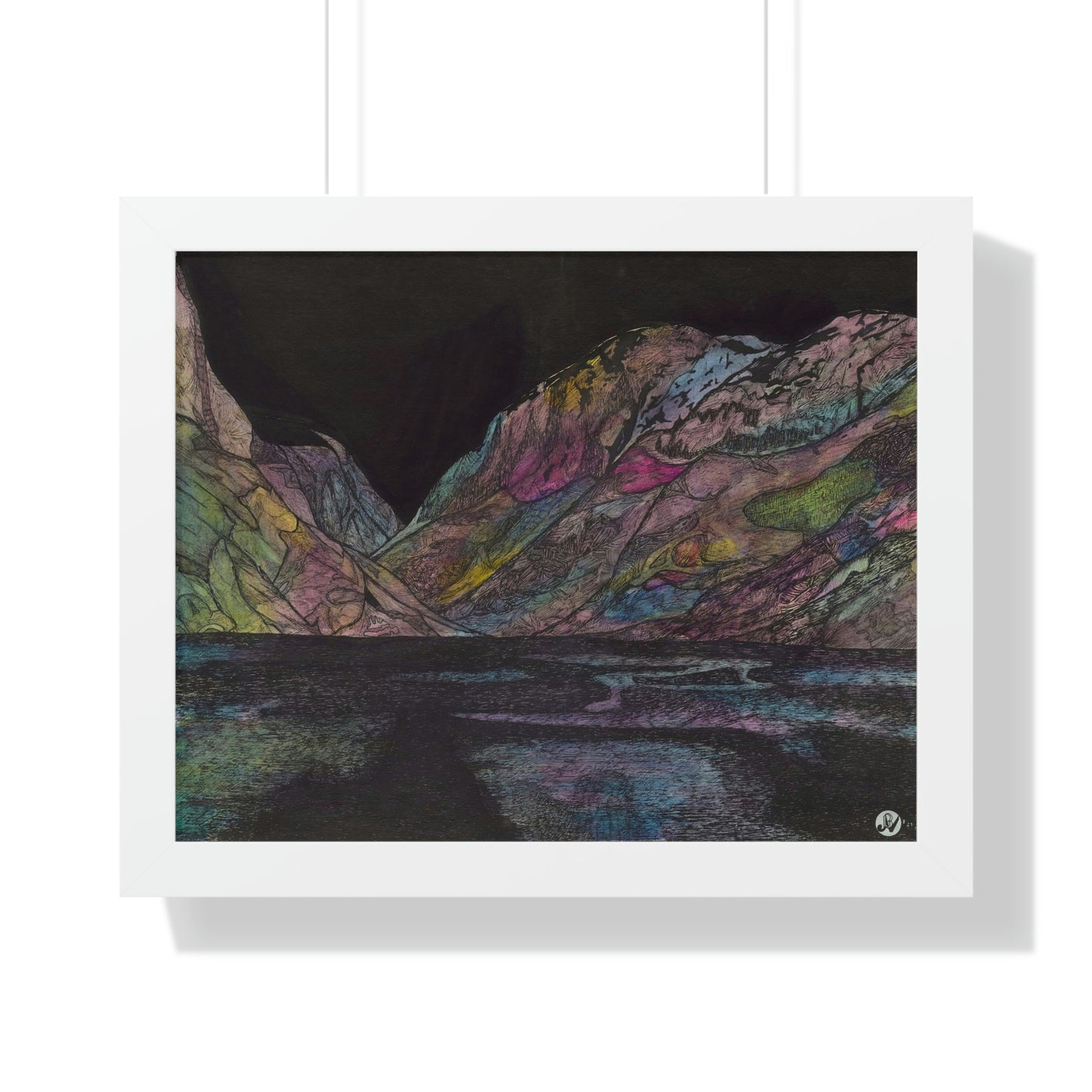 LAKE GUDVAGAN Framed Horizontal Poster