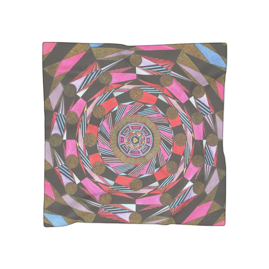 ABSTRACT COLONNADE Poly Scarf