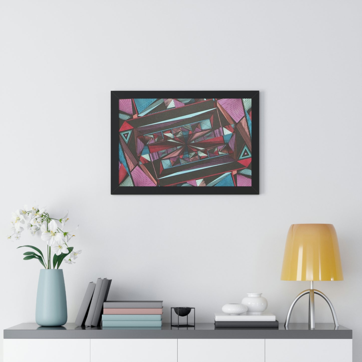 LIGHT DUO MEGALOPOLIS Framed Horizontal Poster
