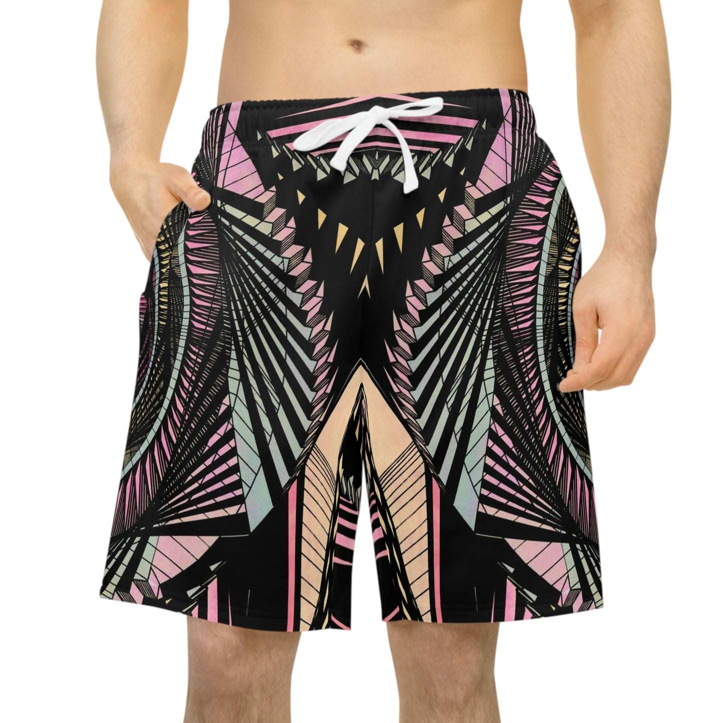 CITADEL (PASTEL)  Athletic Long Shorts (AOP)